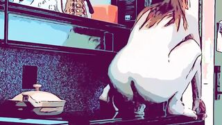 White sluts Twerks On A Toy