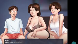SUMMERTIME SAGA #113 • 2 MILFS inside 1 bed