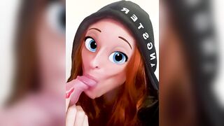 Married ginger having fun on cellphone