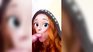 Married ginger having fun on cellphone