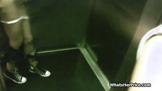 Small elevator perfect for pov paid quickie