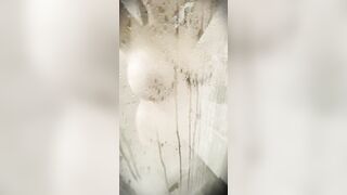Arab Cougar Taking A Shower - steamy version
