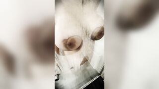 Arab Cougar Taking A Shower - steamy version