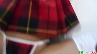 Perverted professor finds out that his college girl has already turned