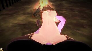Princess Knight has Ruthless Sex with Evil Demon [3D Anime,