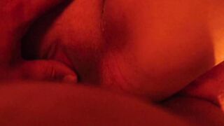 Fuck after a huge sex toy