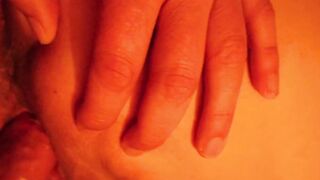 Fuck after a huge sex toy