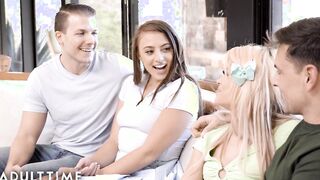 Bombshell Couples Full Swap For INTERRACIAL FOURSOME!