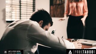 Ditzy Assistant Uses Her Cunt To Make Super Impression