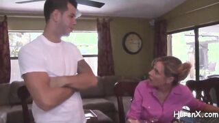 stepmother dances inside front of me