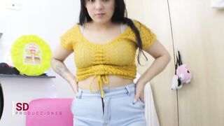 I banged my stepsister Melanie into exchange for what I pay for her concert- Melanie Caceres- Spanish porn