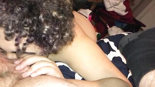 Submissive 19 year old blows my penis, licks my nuts, and rims my butt