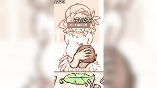 CocoNut Shake [Pixel Anime game] Long breast milking on the beach