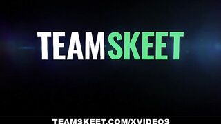 Tatted Small Eighteen (Val Steele) Filled Up With Cum -