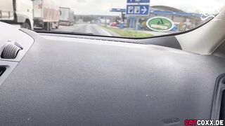 The highway cougar! - Truck drivers screwed without a condom!