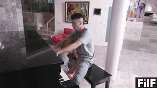 Freaky Stepson Gets Cougar To Screwed Him During His Piano