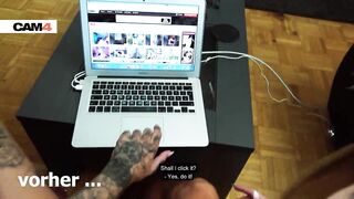 Bodo & Mia Blow: Sensual fuckaround for a web webcam