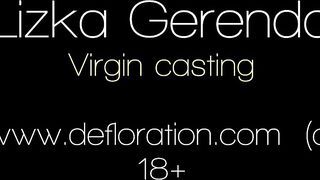 Small innocent blonde Bae Lizka Gerenda masturbating