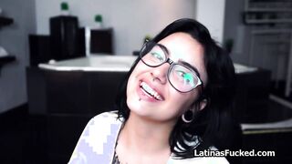 Inked latina slut sits on cock for wild ride