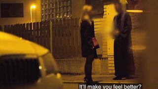 DEVIANTE - A blonde cheated GF confides into the preacher and riding his huge dick