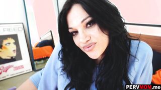 Big ass latin stepmom gave son incentive