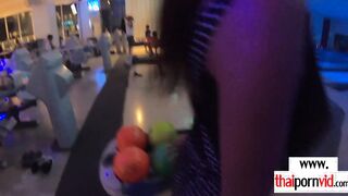 Sexy Thai teen loves playing with balls