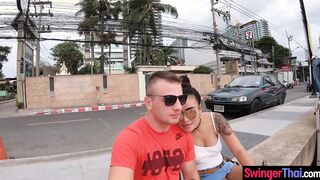 Big tits amateur Thai GF fucked hard