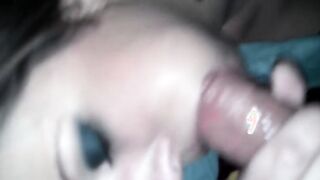 Hot milf sucking dick and drink cum