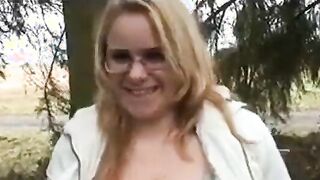 girl blond fuck outdoor