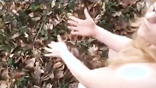 girl blond fuck outdoor