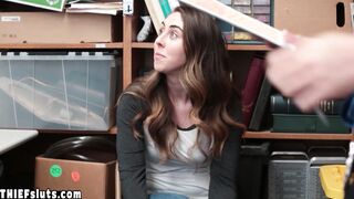 Teen thief fucking two big cocked cops