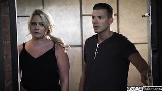 Stepson dominates and bangs milf stepmom
