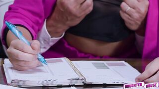 Willow Ryder and Dixie Lynn's office bang with stepdads