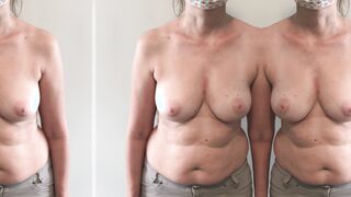 Mom Next Door goes Topless - Natural Tits