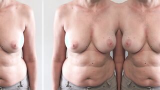 Mom Next Door goes Topless - Natural Tits