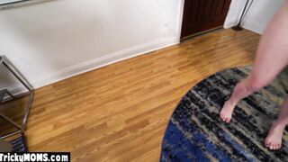 MILF stepmom presenting her new lingerie