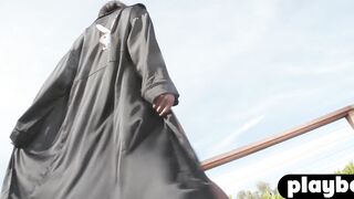 Bombastic black Ana Foxxx masturbation