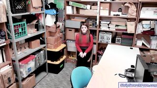 Teen shoplifter fucked by security guard