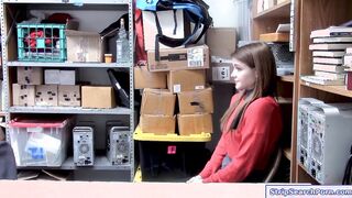 Teen shoplifter fucked by security guard