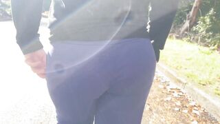 Milf Walking Around The Next Door Flashing Her Fat Butt