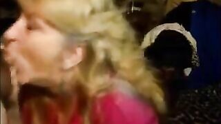 Very hot granny sucking dick till cum on her mouth