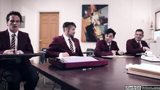 Mature teacher gangbanged by 4 students