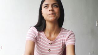jizzed inside a casting to rich Colombian