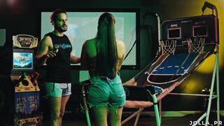 Super Sexy Hispanic mom Jolla gets nailed while shooting hoops at