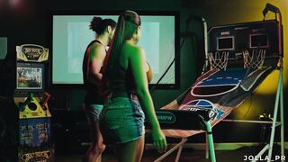 Super Sexy Hispanic mom Jolla gets nailed while shooting hoops at