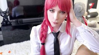 Makima Fucks Denji. He Cum two Times: Cumshot and Facial