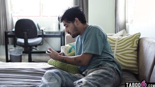 Dickpic sent to hot his MILF stepmom
