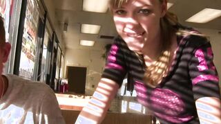 Charming 19 yo-year-mature stepsister gets boned inside WC - Nicole Ray