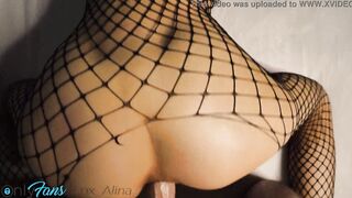 oiled slim women Fox Alina gets screwed into the butt