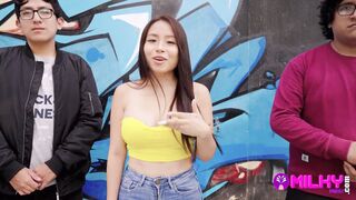 Huge booty Chibola organizes a raffle to pounded a Milky